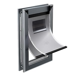 Mavricflex Wetterfeste Hundetür mit Schiebeschloss