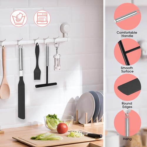 GOTFUN 3Pcs Crepe Spreader and Spatula Kit, Stainless Steel Crepe Pancake Tools, T- Shaped Batter Spreaders, Silicone Oil Brush, for Home Kitchen Cooking Baking Tools - Image 3