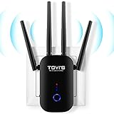 TGVi's WiFi Extender 1200Mbps,WiFi Range Extender 2.4 & 5GHz Dual Band,WiFi Extender with Ethernet Port, WiFi Extenders Signal Booster for Home, 360 Degree Wireless Network Signal Coverage Easy Set Up