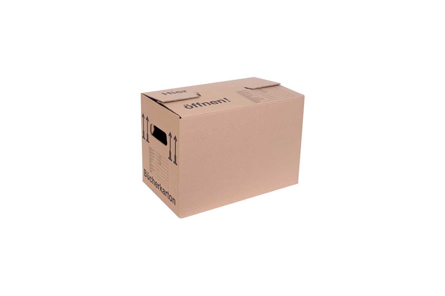 Bücherkarton Umzugskarton Aktenkarton 500 x 300 x 350 mm bis 40 kg Doppelwelle