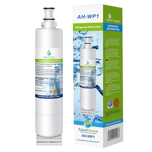 AquaHouse AH-WP1 filtre à eau compatible pour Whirlpool réfrigérateur SBS002, 4396508, 481281729632, 461950271171, S20BRS, SBS003