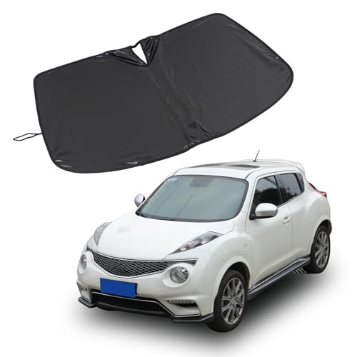 Pare-soleil Nissan Juke 2011-2019 de pare-brise pliable en polyester réfléchissant noir