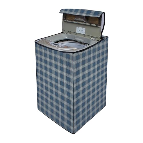 Image of Lithara Top Load Fully Automatic Washing Machine Cover for LG, Samsung, IFB, Whirlpool, Suitable for 5 kg & 5.5 Kg - Waterproof, Dustproof Cover (Print-7)