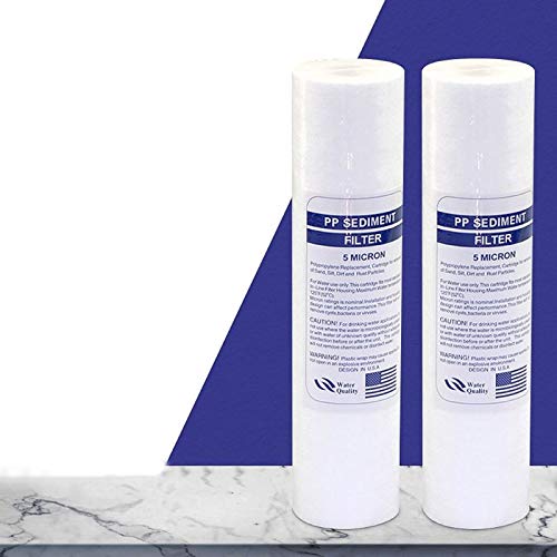 KBREE Filtri di Ricambio per sedimenti d'Acqua da 10 Pezzi (5 Micron) cartucce da 10 Pollici (Color : 10pcs)
