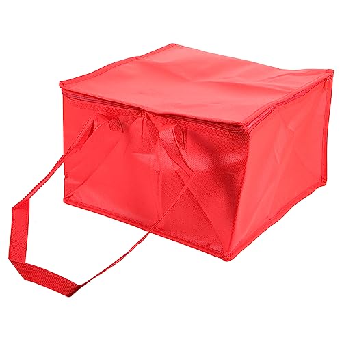 GRIRIW Insulated Food Grocery Bag Large Capacity Picnic Food Bag Sturdy Material Random Color