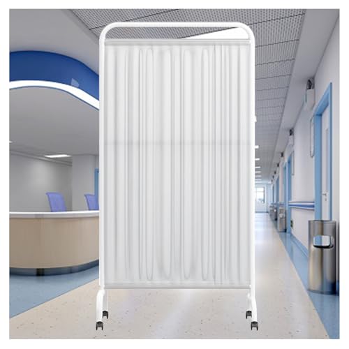 Zfucmayl 78456 Mobile Medical Privacy Screen,1/2/3/4/5 Panels Folding Rolling Privacy Screen,6Ft High Standing Door Partition cover