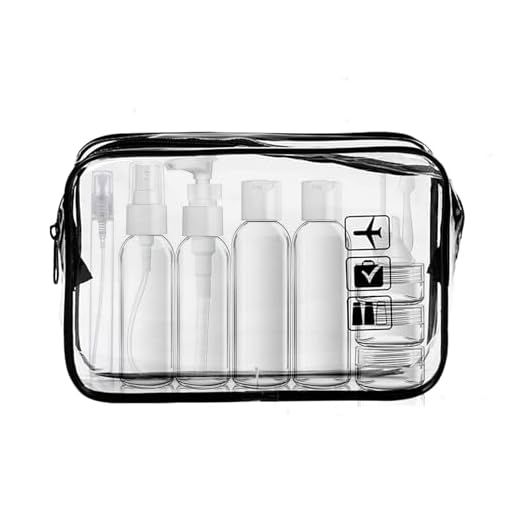 Silikon Reiseflaschen 90ml Set, Gemice 4 Stück auslaufsichere Reise Container und Toilettenartikel Set, FDA zugelassene nachfüllbare Flüssigkeitsbehälter für Shampoo Creme Spülung Körperpflege 5 LECUNE Transparenter Kulturbeutel mit Reiseflaschenset, 12Stück Reisen Flaschen Set(100ml) und 1 Stück Plastikbeutel für Flüssigkeiten zugelassen (20x20cm),Flughafen-konforme Tasche,Reisezubehör