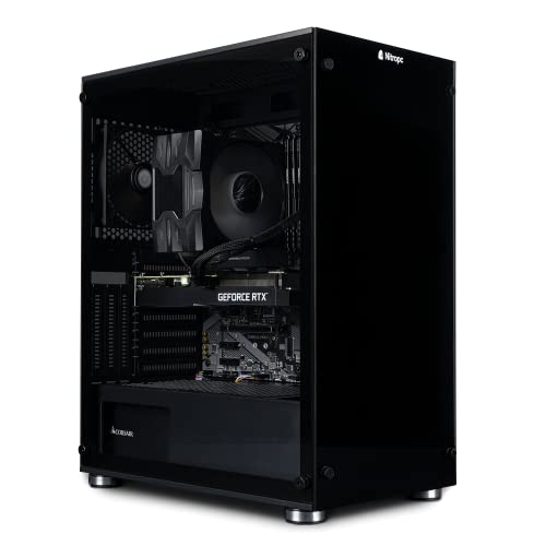 NitroPC - PC Work Pro Gold | Workstation (Intel Core i9 13900K 24/32 5.8GHz, RTX 3070 8GB, RAM 64GB, M.2 1TB + HDD 3TB, Windows 11, WiFi) Ordenador de Trabajo, Ordenador de Oficina
