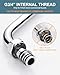 Commercial Faucet Swivel Spout Replacement: 12“ Add-on Swing Nozzle Spout - Chrome Polished Spout Replacement Part For Commercial Kitchen Sink Faucet - 1.8gpm/ 2.2gpm Aerator - G3/4 Internal Thread