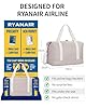 ECOHUB Ryanair Cabin Bags 40x20x25, 20L Underseat Hand Luggage Bag, Foldable Carry On Bag with Removable Wet Pocket, Water-Resistant Overnight Hospital Weekend Bag for Women, Beige (Patent Pending) #1