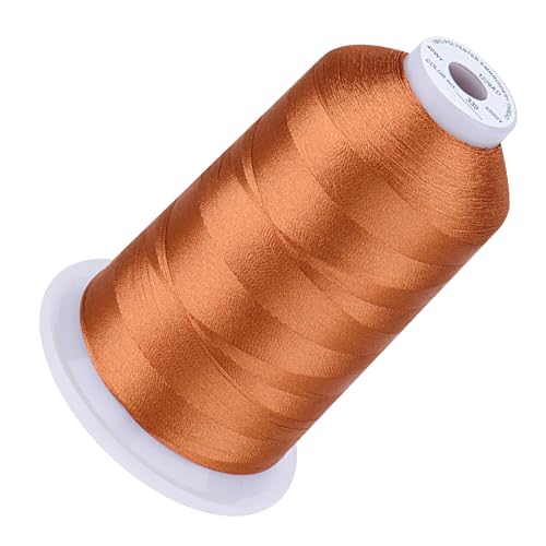 Image of Simthread Embroidery Machine Thread 5000M 40WT Polyester, Clay Brown 339 | 5000M 40WT polyester thread feeds smoothly for home or commercial embroidery projects.