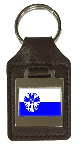 Porte-clés Arnhem en cuir gravé avec le drapeau des Pays-Bas