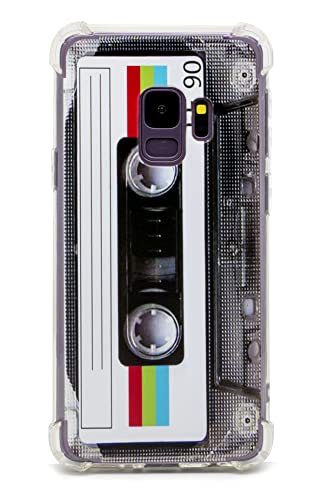 Fateamll Case For Galaxy S9,With Reinforced Corners Tpu Soft Bumper Retro Cassette Tape Case Compatible With Samsung Galaxy S9 #TOP1