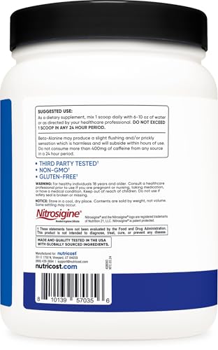 image for Nutricost Pre-Workout Complex Powder (60 Servings, Blue Raspberry) - P