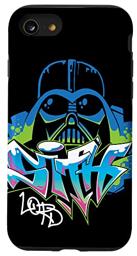 Coque iPhone 7 Star Wars Darth Vader Graffiti idée cadeau originale pour fan de saga