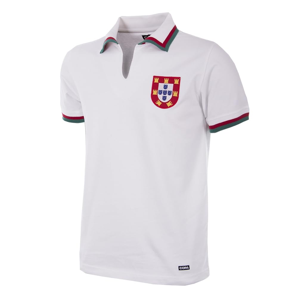 Copa Portugal 1972 Away Retro Football Shirt Camiseta Retro con Cuello de fútbol. Hombre