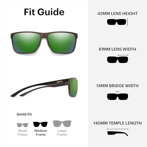 Image of SMITH Riptide Sunglasses with ChromaPop Polarized Lenses - Performance Eyewear for Beach, Fishing, Hiking