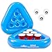 GoPong Pool Pong Rack Floating Beer Pong Set, Includes 2 Rafts and 3 Pong Balls, Blue