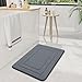 Arotive Memory Foam Bathroom Rug Mat 30x20, Ultra Soft and Absorbent Bath Mat, Machine Wash Dry, Comfortable Bath Rug Carpet for Bathroom Floor, Tub and Shower, Dark Grey