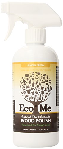 Eco Me Natural Multi Purpose Wood Cleaner and Polish, Healthy Lemon Fresh Scent, 16 Ounces