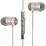 SoundMAGIC in-Ear Headphones with Mic, Wired Noise Isolating in-Ear Earbuds Powerful Bass HiFi Stereo Sport Earphones (E11C, Gunmetal)