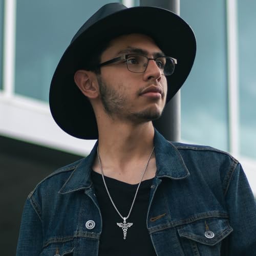 Caduceus Necklace for Men Women 925 Sterling Silver RN Nurse Graduation Gift Phoenix Pendant Doctor Nurse Medicine Themed Jewelry Gifts for Nurses Day Dirthday4