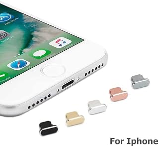 Colorful Metal Anti Dust Charger Dock Plug Stopper Cap Cover for iPhone 13 12 11 Pro Max Mini Se 2020 X Xr Max 8 7 6s Plus Mobile Phone Accessories Freeing (blue)