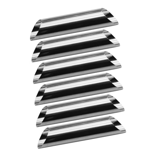 OKUMEYR Stainless Steel Cylindrical Shaped Cannoli Tube Baking Molds 6pcs Set DIY Pastry Forms for Home and Professional Baking