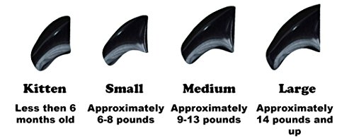 Image of 40 Pack Soft Nail Caps for Cat Claws Black Kitten