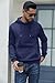 COOFANDY Men's Casual Hoodie Pullover Fashion Hip Hop Fleece Lined Long Sleeve Drawstring Hooded Sweatshirt Blue Purple