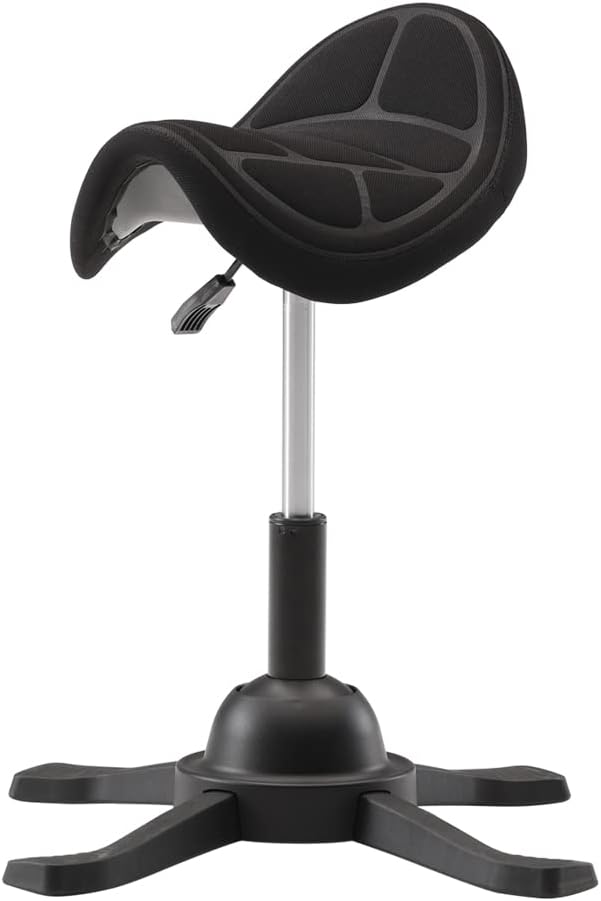 SELF Balance : Self Balancing, Core Muscle Strengthening, Horseback Riding Posture, Any Direction Tilt for Heathy Back, The Wide Base, Height Adjust, Swivel, Home, Office (Black)