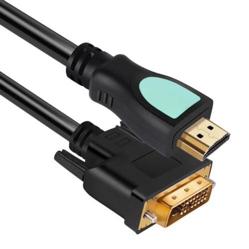 HOMSFOU 1.5m Câble Vidéo Vers Dvi Ultra-fin Pvc Connecteur Haute Définition Stable Pour Transmission Vidéo Numérique