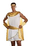 Dreamgirl Men's He's A God Costume, White, Medium