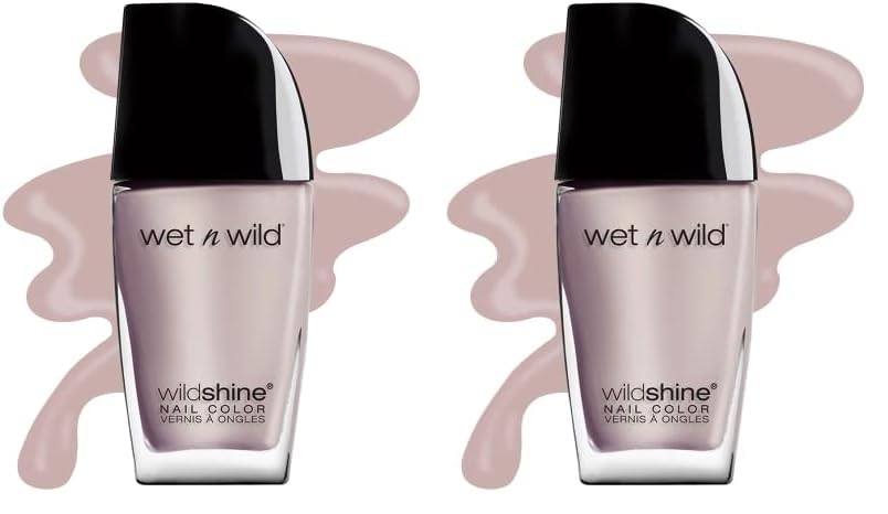 wet n wild Wild Shine - Esmalte de uñas, color blanco hueso Yo Soy, color de uñas (paquete de 2)