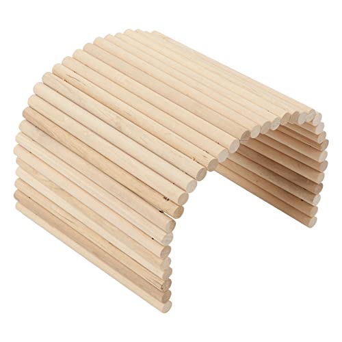 Ponte de Hamster de Madeira Madeira Flexível Escova de Cobaias Furões Hedgehogs Chinchillas Coelhos