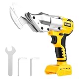 Electric Metal Shears for DeWALT 20V Max Battery, Cordless Metal Shears 295Ft-Lbs/400Nm Torque Cuts 18GA Material, Metal Cutter, Brushless Scissors for Cutting Stainless Sheet, Iron, Carpet