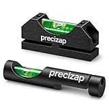 Precizap High Precision Scope Leveling Kit Universal Magnetic Mount Bubble Long Distance Error Reduction Fits Picatinny Rail Black