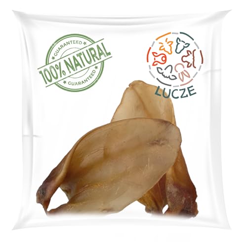 Lucze, Rinderohren für Hunde, 3kg, Kauartikel für Große und Mittelgroße Hunde, 16-19cm, Hundesnack 100% Natürlich, ohne Getreide und Chemie, Eigneherstellung