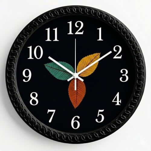 Image of Wall Clock for Living Room Stylish | Clock for Home | Wall Clock for Hall | Wall Watch for Living Room (Multi Leaf)