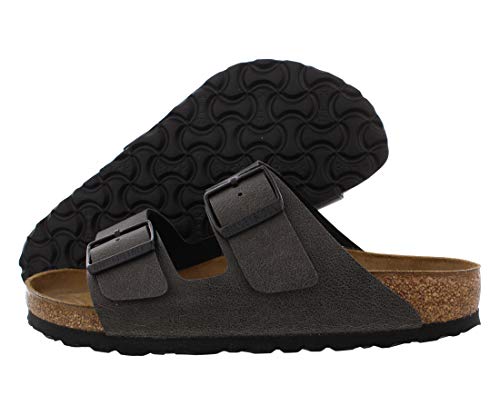 Birkenstock アリゾナ ユニセックス レザーサンダル US サイズ: 10-10.5 Women/8-8.5 Men カラー: グレー