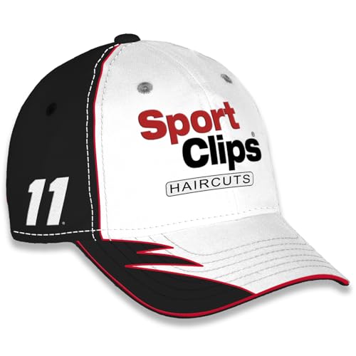 Denny Hamlin #11 NASCAR 2025 Element Snapback White Hat miniatura 4