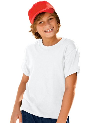 Hanes - EcoSmart Youth T-Shirt - 5370 - M - White - Main Image