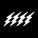 LIGHTNING BOLTS 4 PACK - size: 3" Long, color: REFLECTIVE WHITE - Helmet, Windows, Walls, Bumpers, Laptop, Lockers, etc.