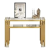 Materiale: il piano della scrivania utilizza una tecnologia di impiallacciatura in MDF effetto marmo, combinata con una laminazione lucida completa che ripristina la consistenza della pietra naturale pur mantenendo proprietà resistenti ai graffi e all'usura. 2 ripiani aperti: possono essere utilizzati per riporre oggetti di uso quotidiano, come tavolino, tavolino da caffè o come tavolo decorativo per posizionare fiori, foto e altri oggetti, mantenendo l'intero spazio pulito e ordinato.