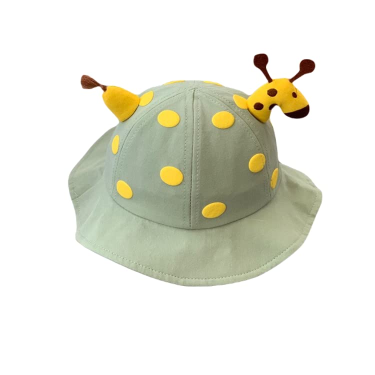 SYGA Baby Bucket Hat Sun Beach Cap Fishermans Hats Spring Cute Dot Sunshade Hat Baby Cartoon Giraffe Cap for 6M-3 Years Ch...