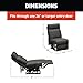 THOMAS PAYNE Signature Heritage Series McCoy RV Theater Seating Armless Recliner with Manual Recline, High-Density Foam Cushioning, Dual Cupholders - 2024044110