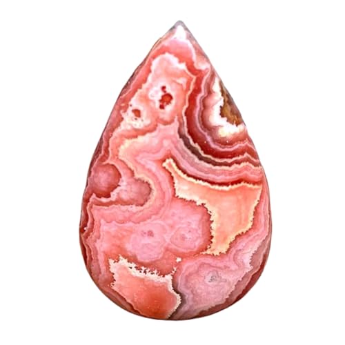 Rhodochrosite naturelle cabochon poire calibré pour réussir vos montages de bijoux sans casse
