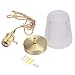 Produktbild Vintage Glas Pendelleuchte, Retro Mini Glas Deckenleuchte Lampe Pendelleuchte E27 1,5 m Draht Hängeleuchte Pendelleuchte für Home Office Schlafzimmer Café B