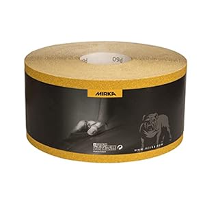 Mirka Gold Universeel Schuurpapier Schuurrol 115mm x 50m / korrel P120 / Voor het schuren van gips, plamuur, spaanplaat, hout, lak