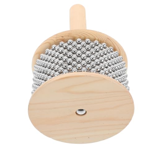 TOYANDONA 2a Beginner Friendly Musical Instrument Boys and Girls Adults Percussion Kit Wooden Cabasa Chain Shaker Rhythm Stick for Music Education